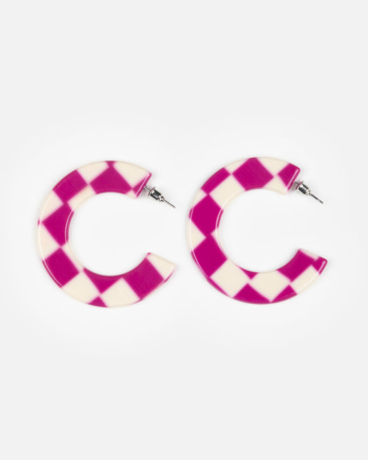 Boucles d'oreilles GINZA - Carreaux -