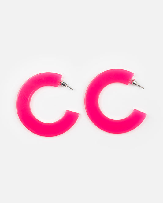 Boucles d'oreilles GINZA - Fuchsia -