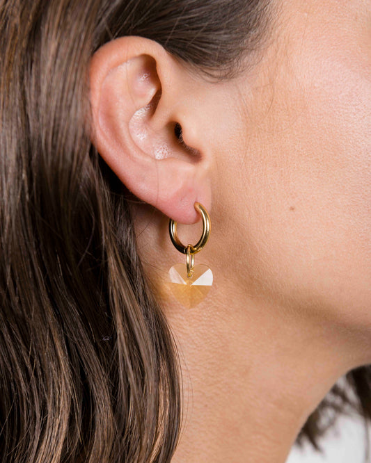 Boucles d'oreilles HEART ATTACK - HONEY -