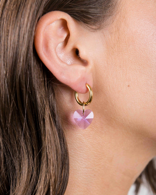Boucles d'oreilles HEART ATTACK - LAVANDE -