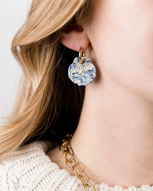 Boucles d'oreilles BABY MERMAID Doré - Athènes -