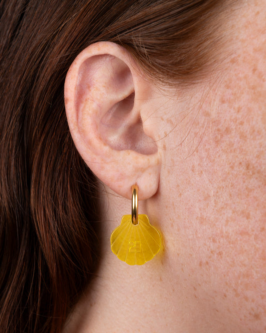 Boucles d'oreilles BABY MERMAID - Jaune -