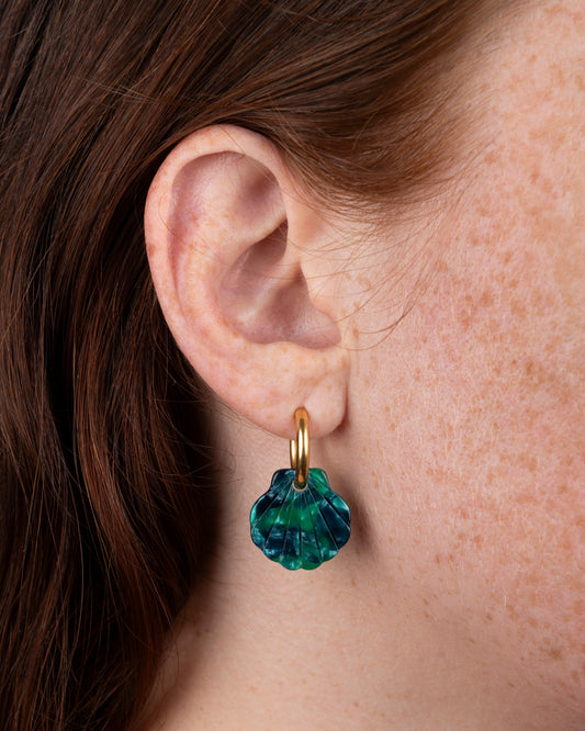 Boucles d'oreilles BABY MERMAID - Vertes -