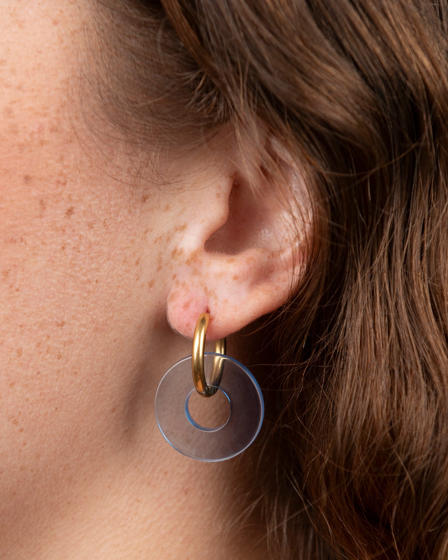 Boucles d'oreilles DONUTS - Bleu -