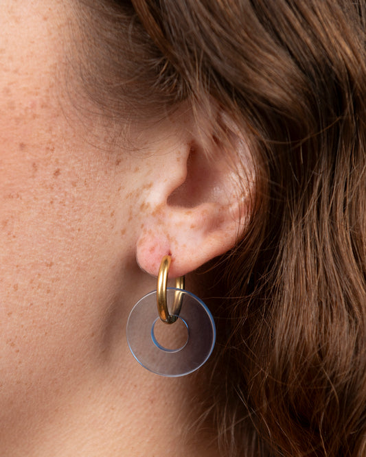 Boucles d'oreilles DONUTS - Bleu -