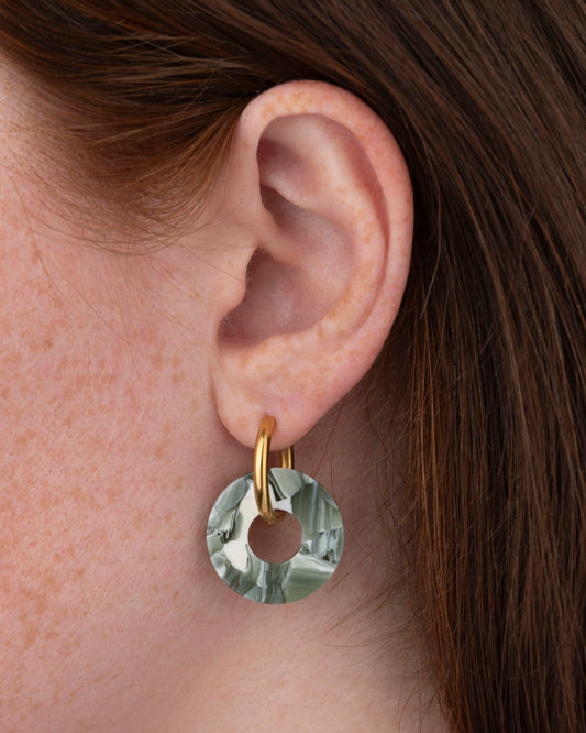 Boucles d'oreilles DONUTS - Marbre -