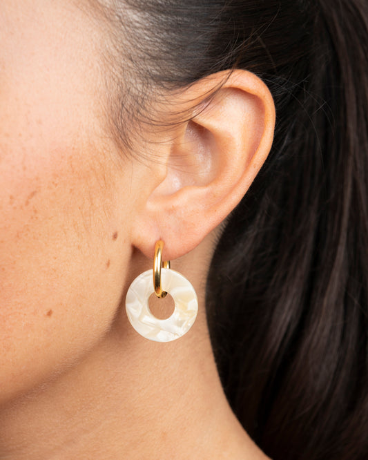 Boucles d'oreilles DONUTS - Nude -