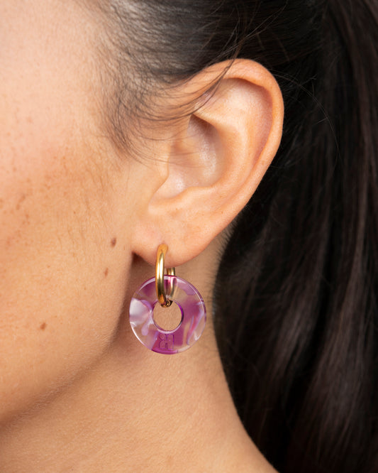 Boucles d'oreilles DONUTS - Pink -