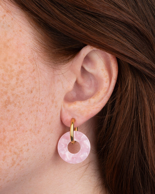 Boucles d'oreilles DONUTS - Rose -