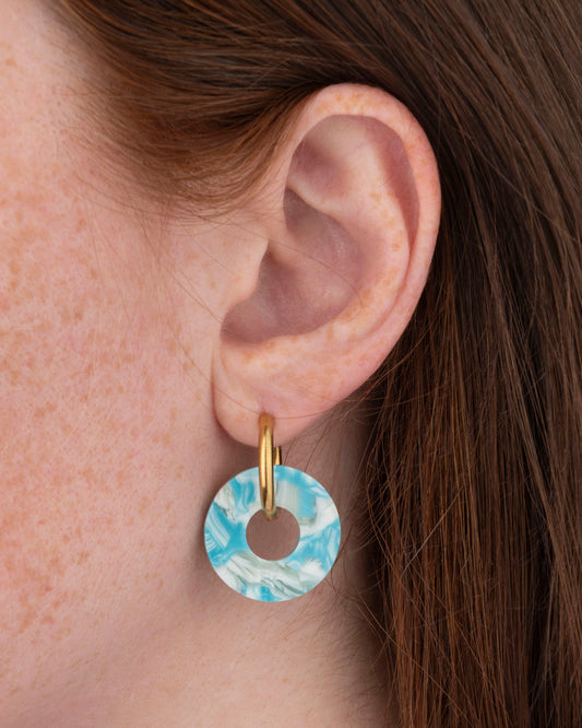 Boucles d'oreilles DONUTS - Turquoise -