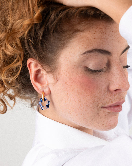 Boucles d'oreilles BABY FLEURETTE - Océan -