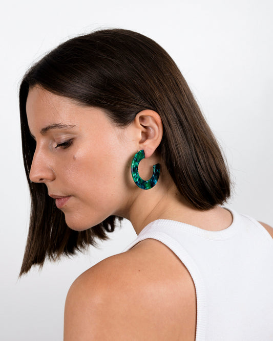 Boucles d'oreilles GINZA - Vertes -