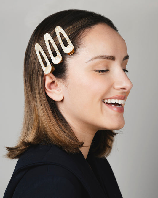 Barrette TRIANGLE - Nude -