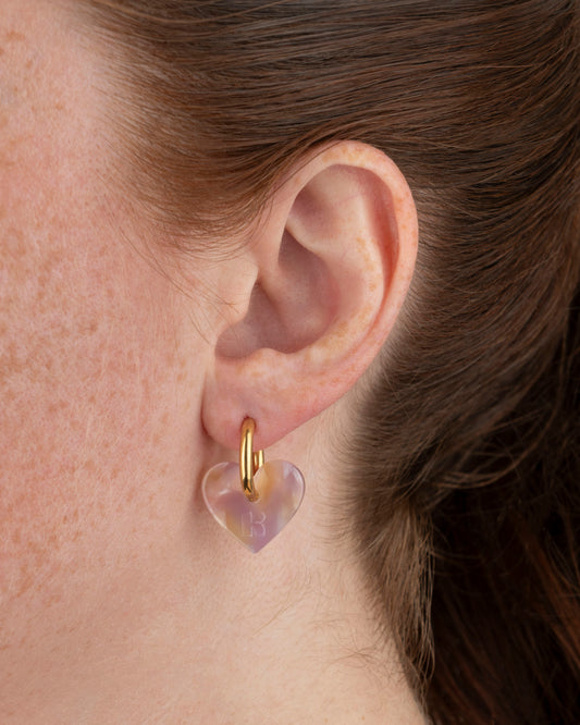 Boucles d'oreilles LOVA LOVA - Rose Orangé -