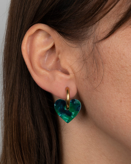 Boucles d'oreilles LOVA LOVA - Vertes -