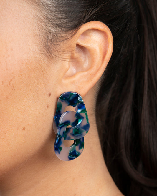 Boucles d'oreilles MAILLON - Verde -