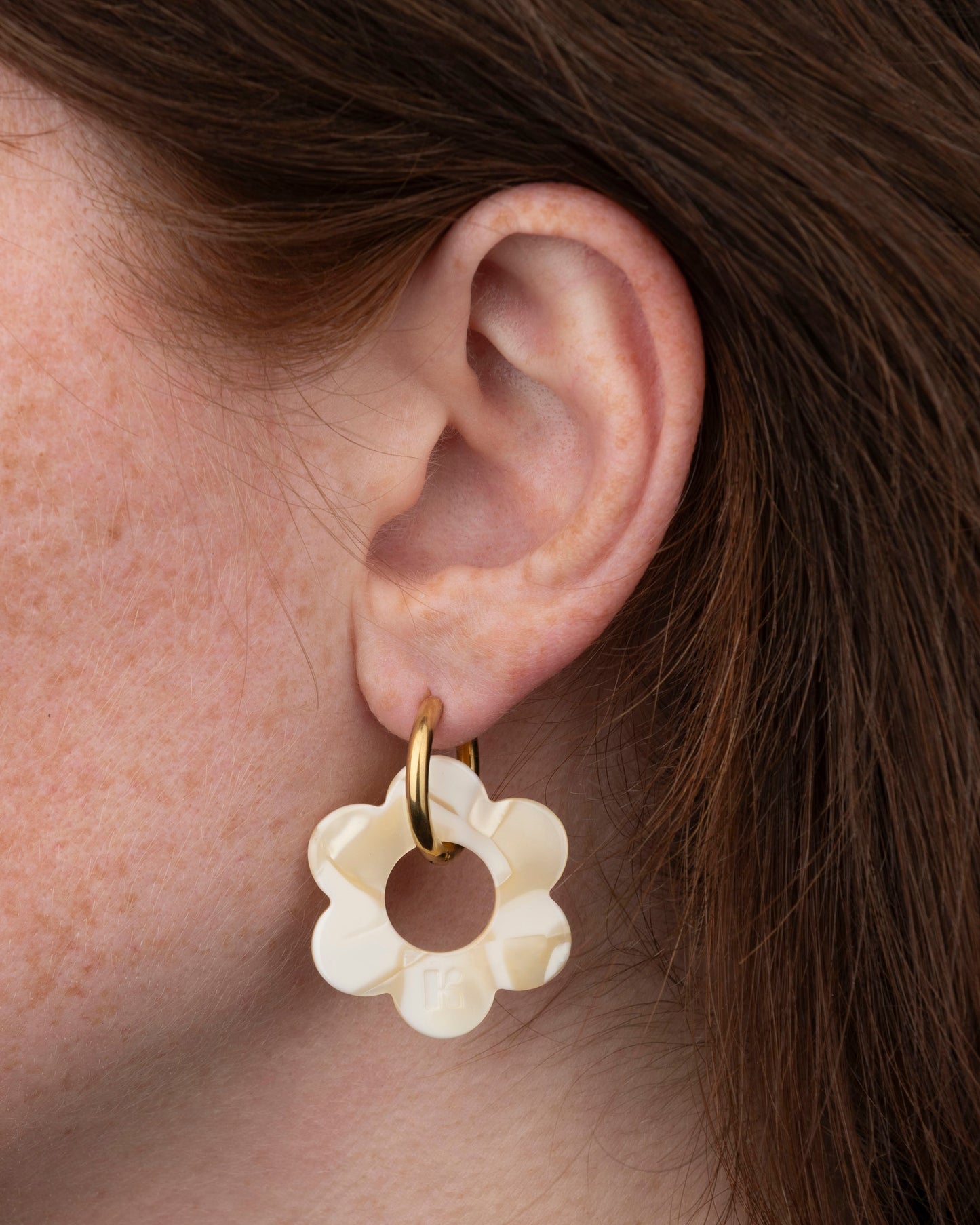 Boucles d'oreilles MAXI FLEURETTE - Nude -