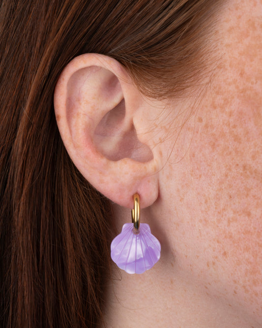 Boucles d'oreilles BABY MERMAID - Lavande -