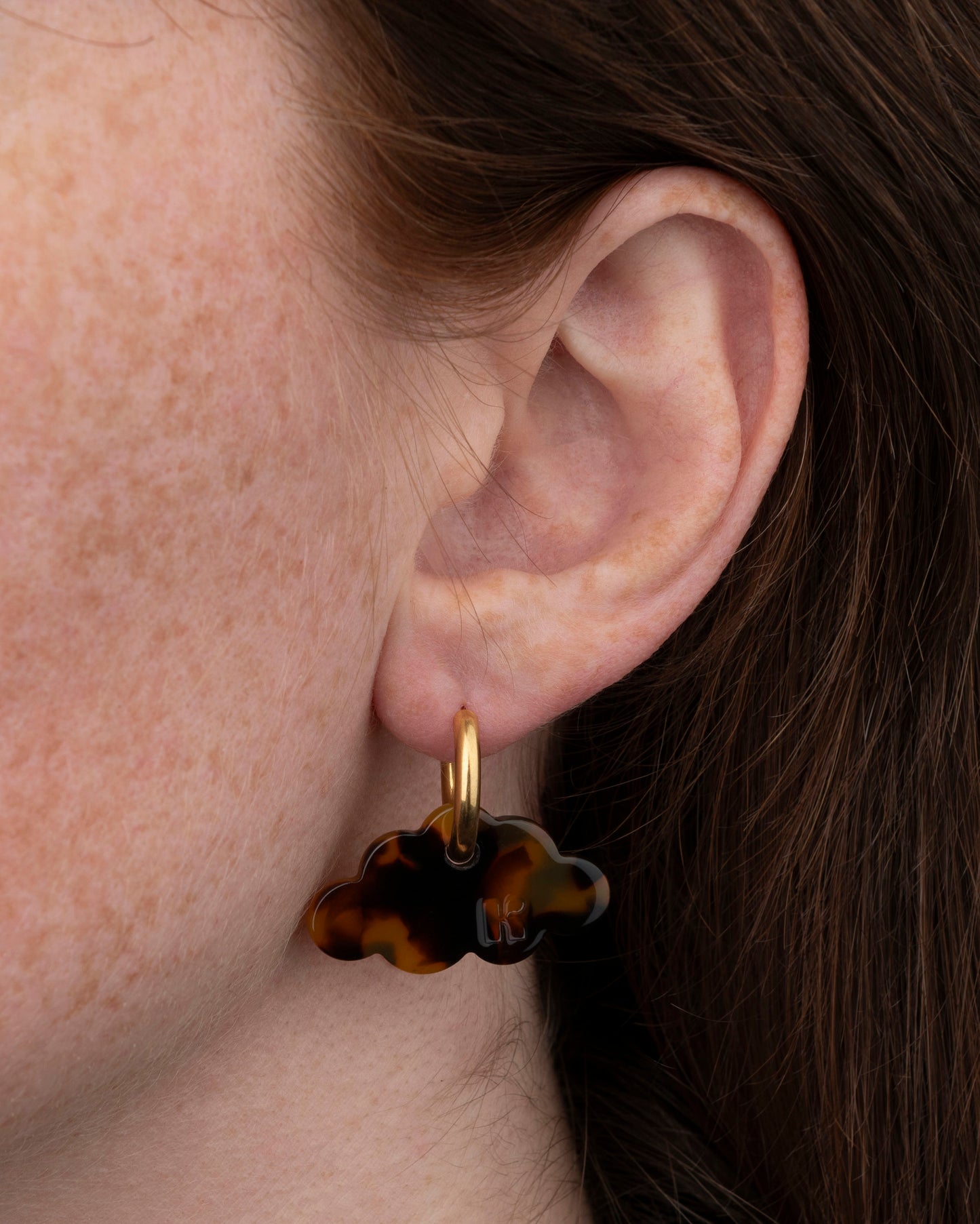 Boucles d'oreilles NUAGE - Écaille -