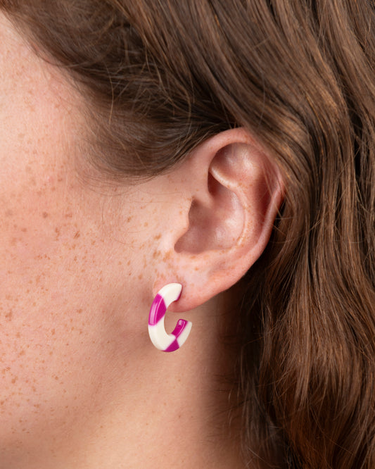 Boucles d'oreilles OSAKA - Carreaux -