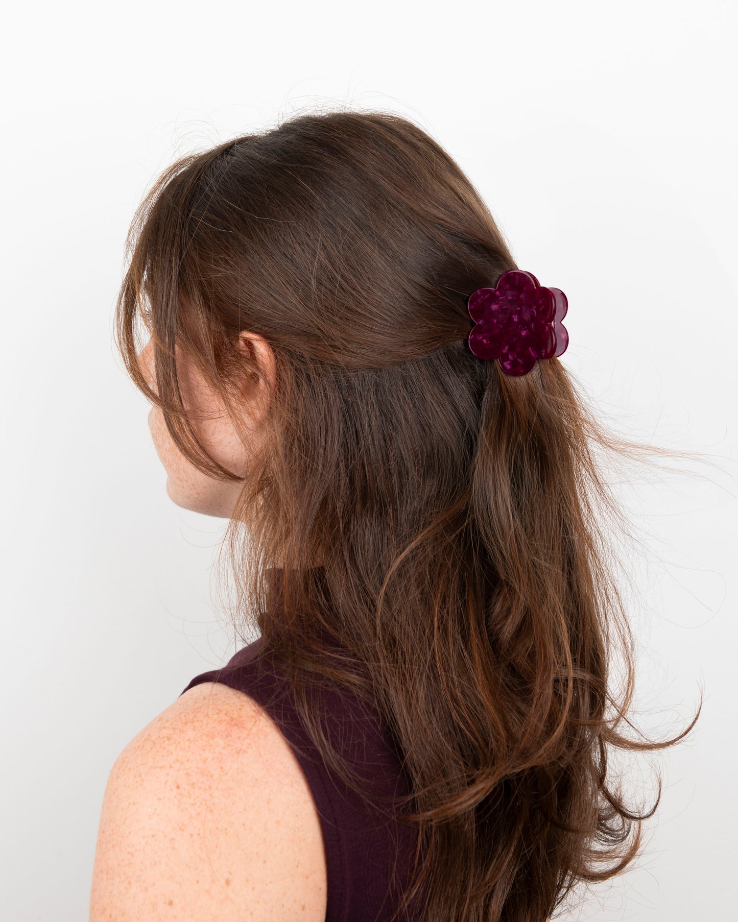 Pince à cheveux FLEURETTE - Cerise -