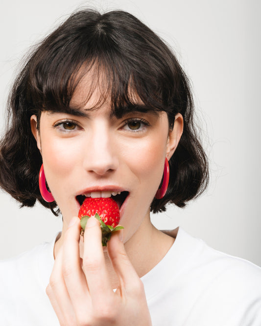 Boucles d'oreilles GINZA - Fuchsia -