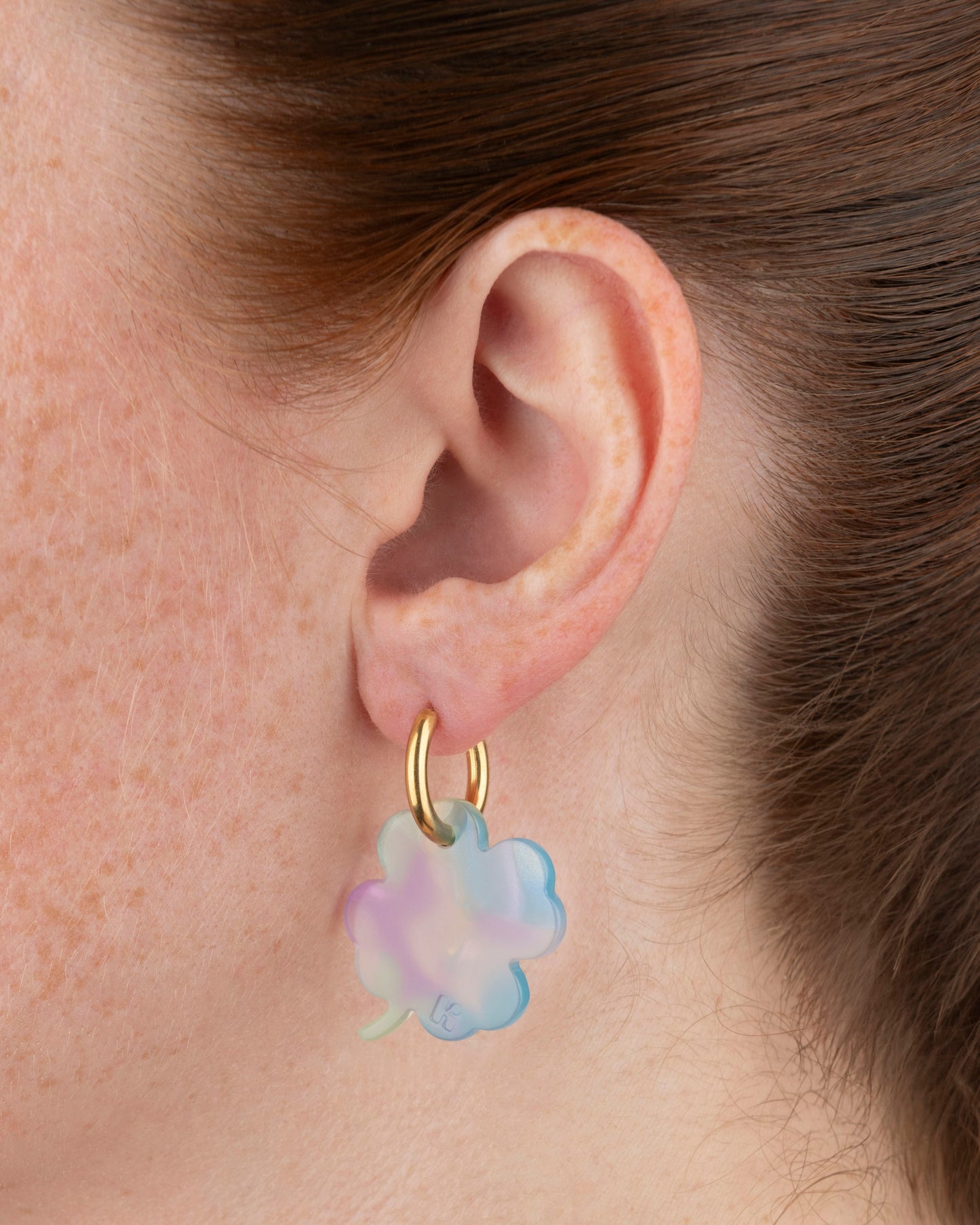 Boucles d'oreilles TRÈFLE - Sirène -