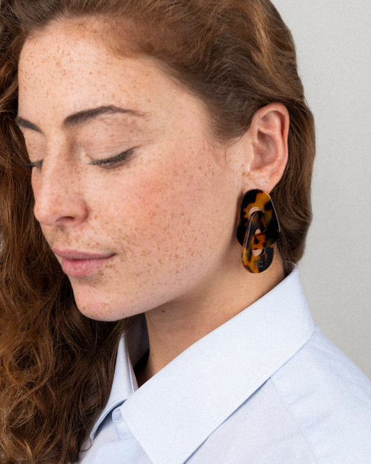 Boucles d'oreilles MAILLON - Écaille -