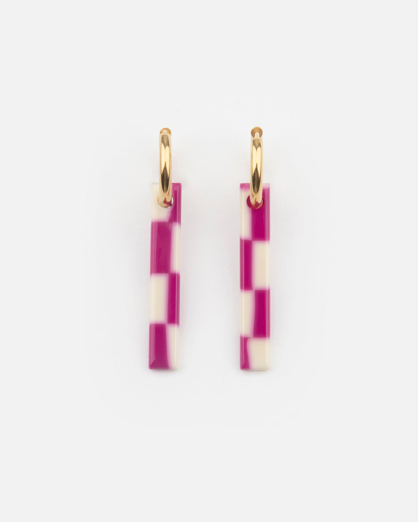 Boucles d'oreilles TSUKIJI - Carreaux -