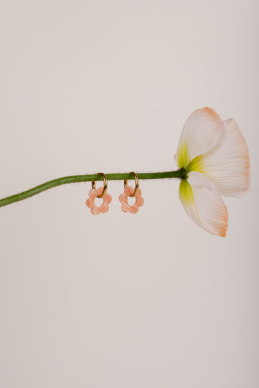 Boucles d'oreilles BABY FLEURETTE - Saumon -